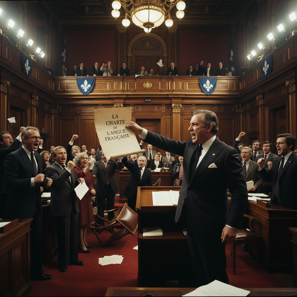 הפרלמנט של קוויבק מחייב שימוש בצרפתית כשפה רשמית בלבד