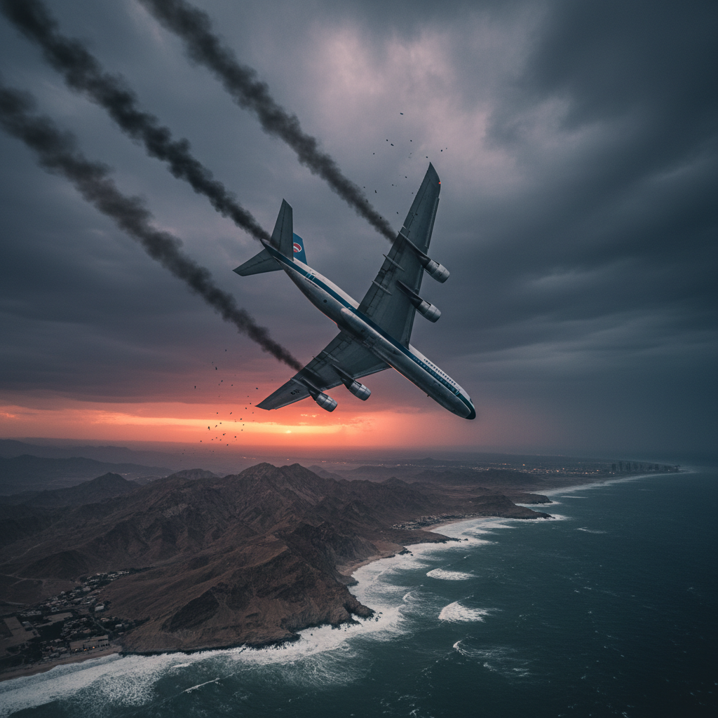 טיסה 296 של סטרלינג איירווייז מתרסקת ליד קלבא שבאיחוד האמירויות, הורגת 112 אנשים