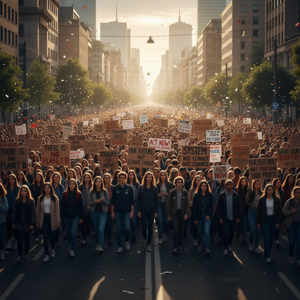 מיליון וחצי צעירים בשביתה למען האקלים