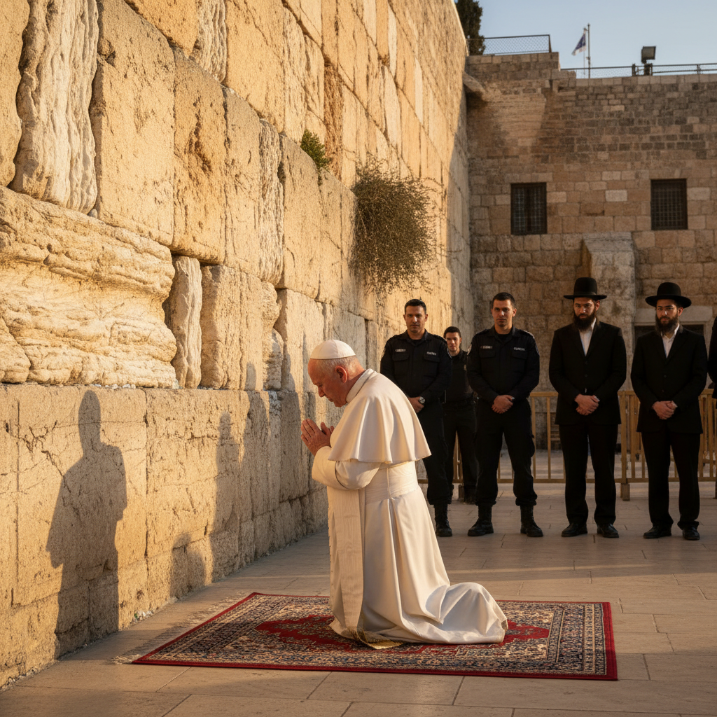 האפיפיור יוחנן פאולוס השני מבקר לראשונה בישראל