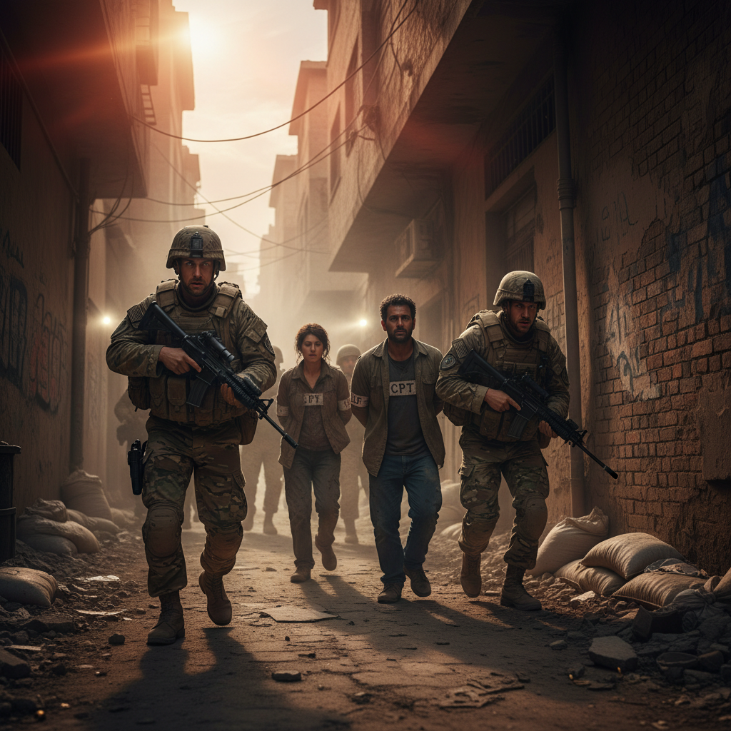 כוחות בריטיים משחררים שלושה בני ערובה של CPT בבגדאד