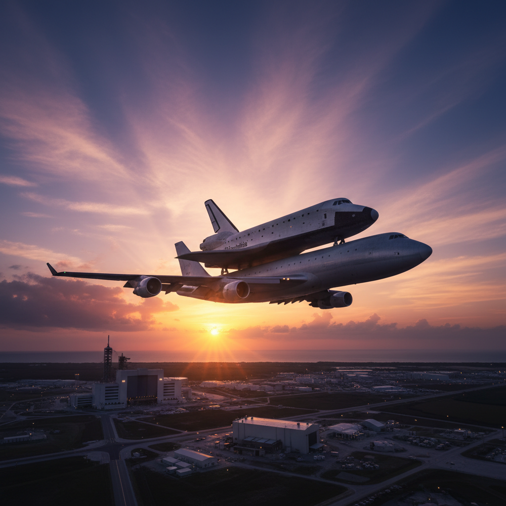 מעבורת החלל קולומביה מועברת למרכז קנדי להכנה לשיגור הראשון