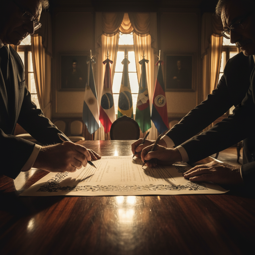 ארגנטינה, ברזיל, אורוגוואי ופרגוואי חותמות על הסכם אסונסיון