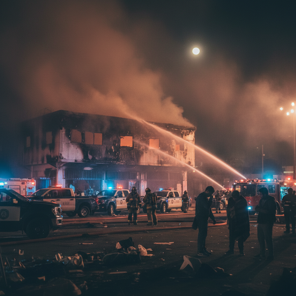 אסון אש במתקן מעצר למהגרים בצ'יוואד חוארס, מקסיקו