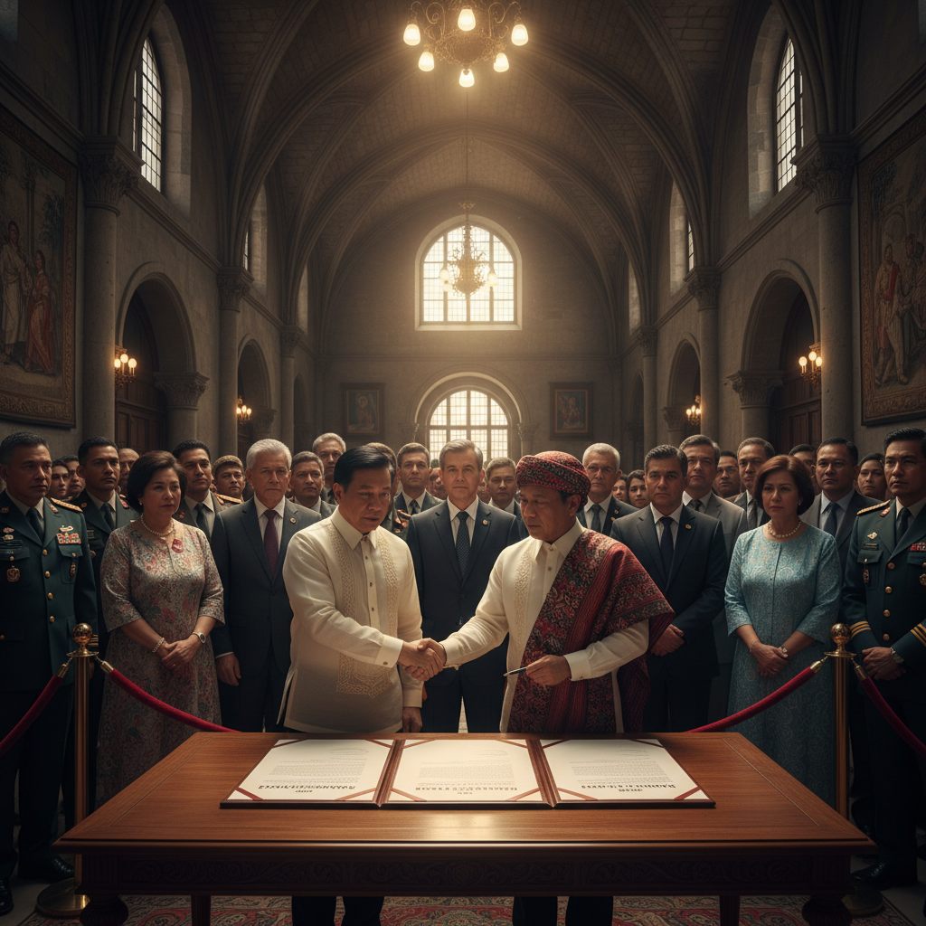 הפיליפינים חותמת על הסכם שלום עם החזית לשחרור האסלאמי המורו