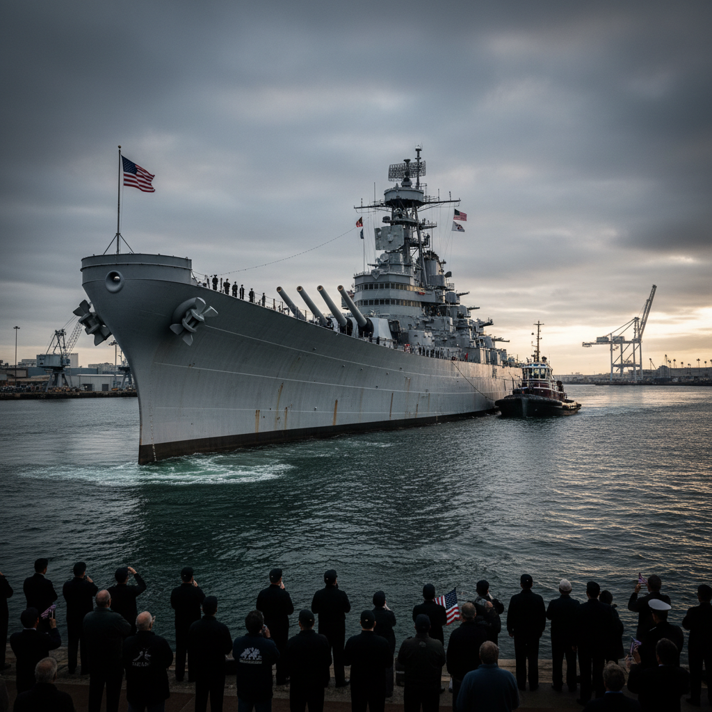 אוניית המערכה האחרונה של צי ארה"ב, USS מיזורי, מושבתת