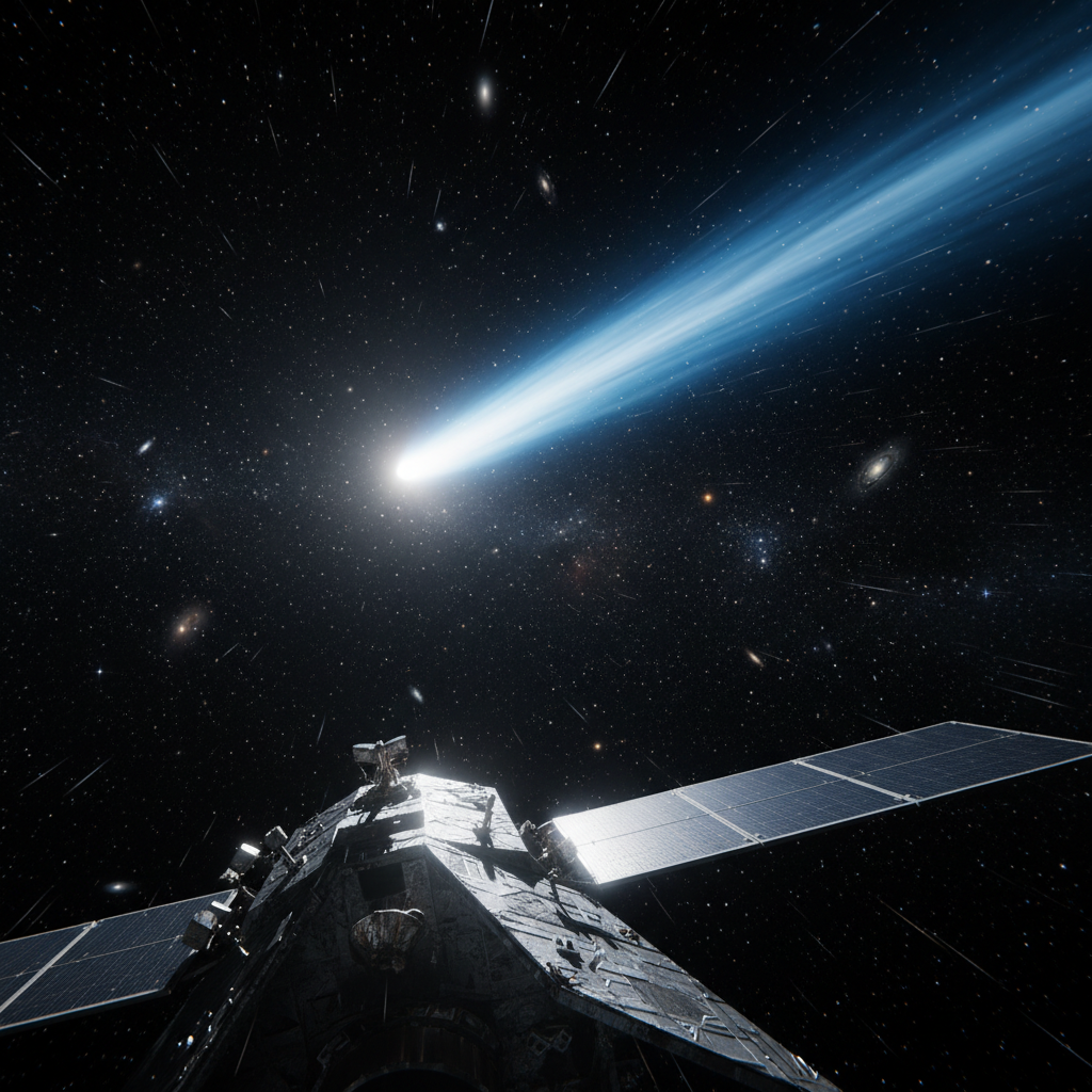 השביט הייקוטקה מצולם על ידי הגשושית NEAR של נאס"א