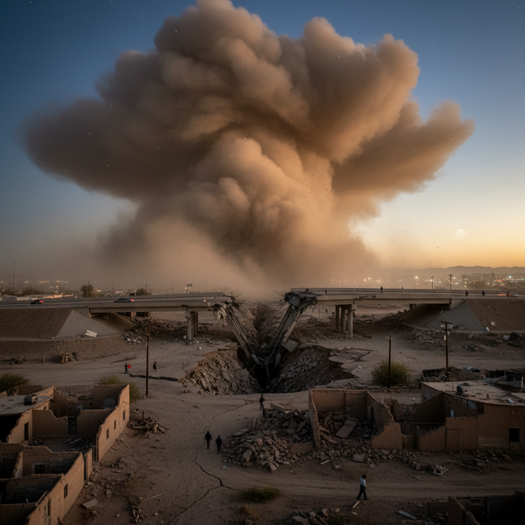 רעידת אדמה בעוצמה 7.2 פוגעת בגבול מקסיקו-ארה"ב