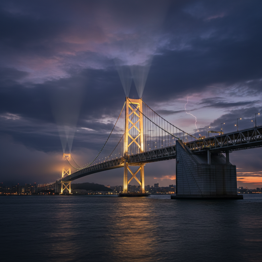 גשר אקשי קייקיו ביפן נפתח, שובר שיא עולמי באורך המרווח