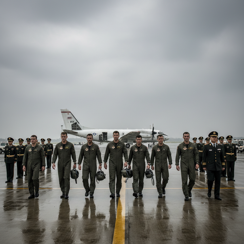 שחרור צוות מטוס הביון האמריקאי שנתפס בסין