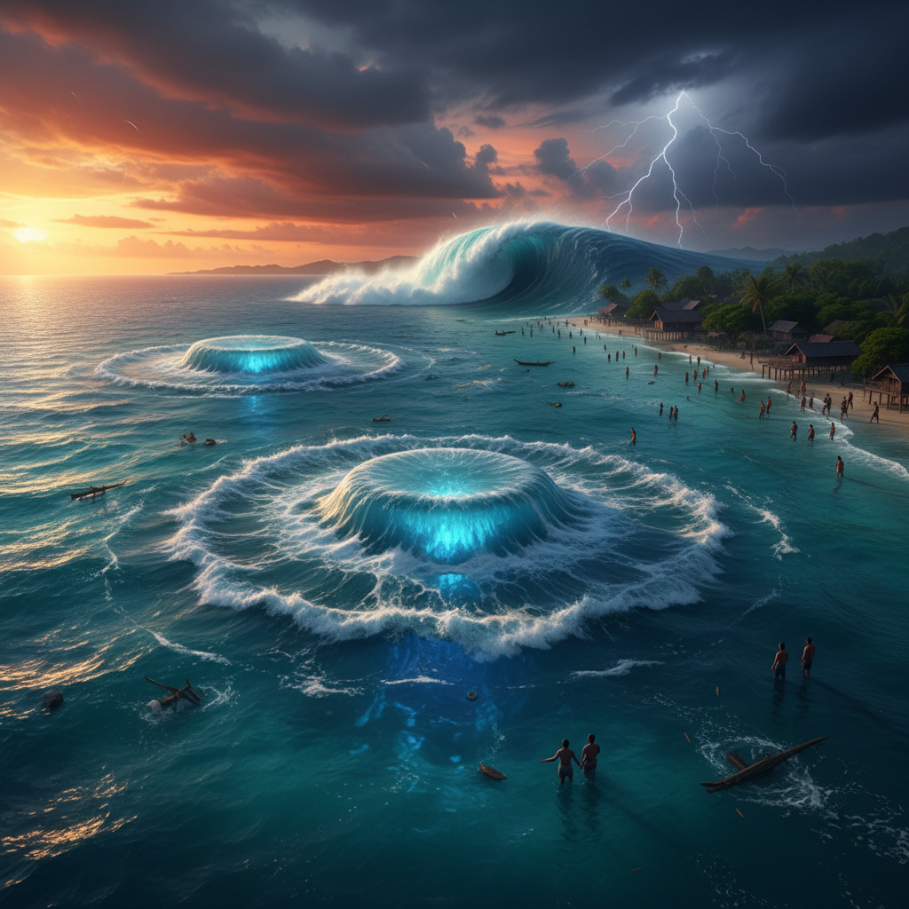 רעידת אדמה כפולה וחזקה ליד סומטרה באינדונזיה