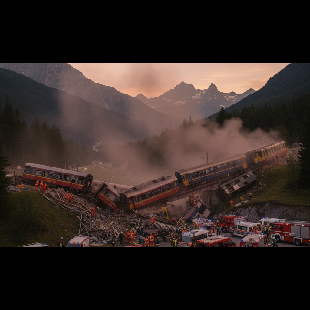 תאונת רכבת בדרום טירול: תשעה הרוגים