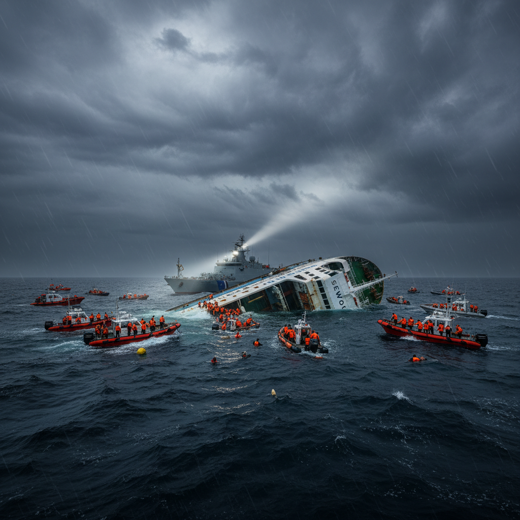 אסון המעבורת סוול בדרום קוריאה גובה 304 קורבנות