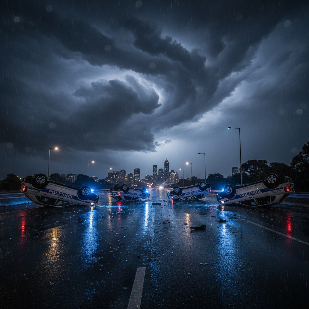 ארבעה שוטרים נהרגו בתאונת דרכים במלבורן