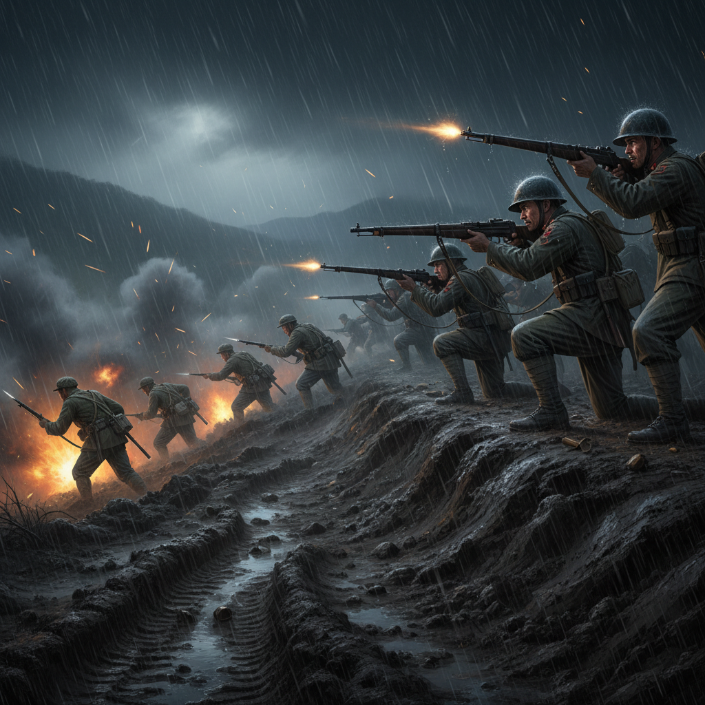 קרב קפיאונג במלחמת קוריאה החל בהתקפה סינית