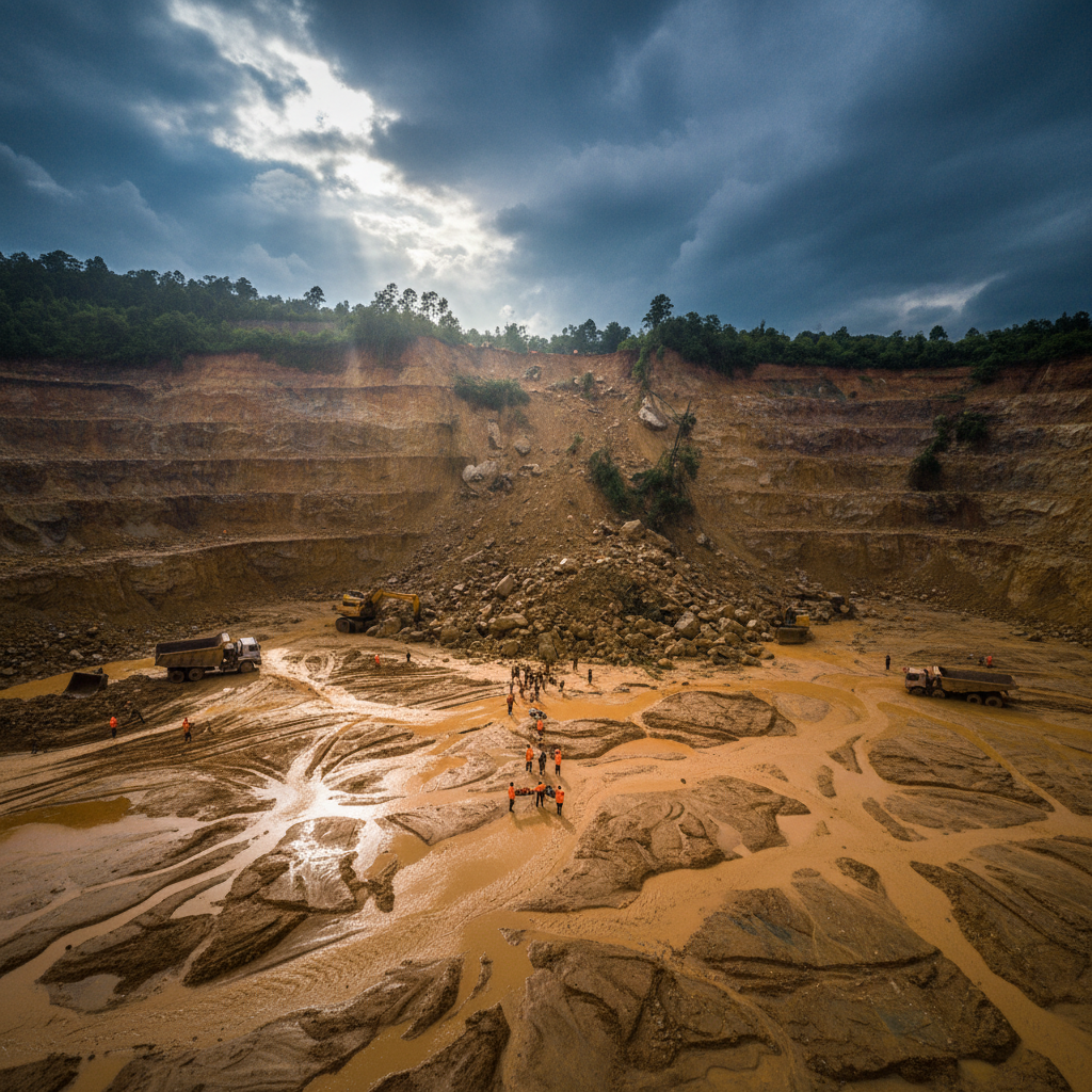 אסון מכרה ירקן במיאנמר: ארבעה כורים ושני מחלצים נהרגו, עשרות נעדרים