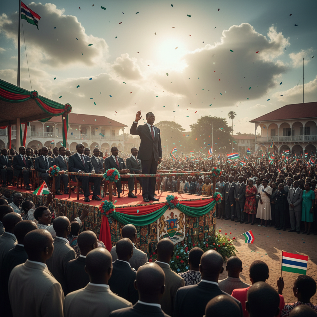 גמביה הופכת לרפובליקה בחבר העמים הבריטי
