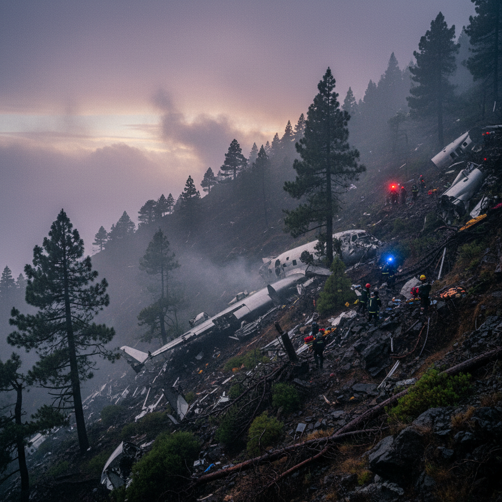 146 הרוגים בהתרסקות מטוס דן-אייר בטנריף